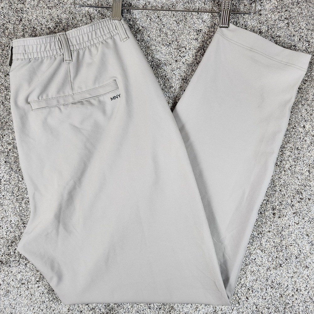 Marc New York Performance Pants Mens 36/32 Grey Stretch Golf Trousers Excellent